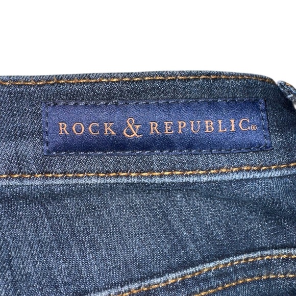 Rock and Republic Kashmiere Style Women’s Denim Jeans Size 6M Blue Stretch Jeans - Picture 5 of 13